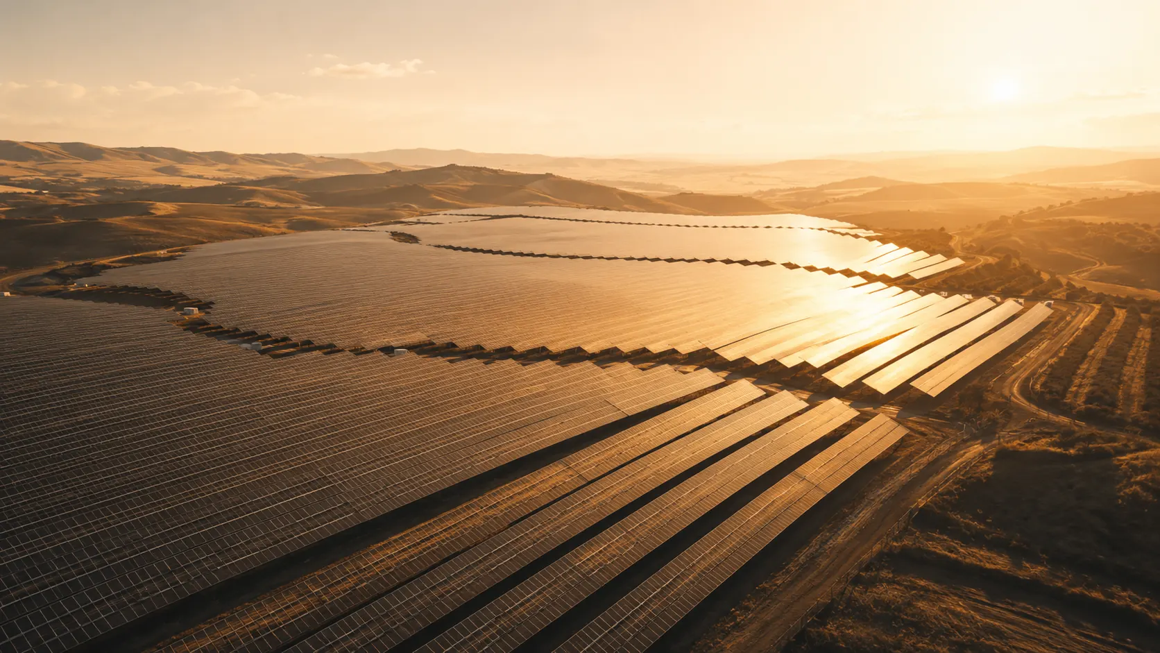 Utility-scale solar PV installation